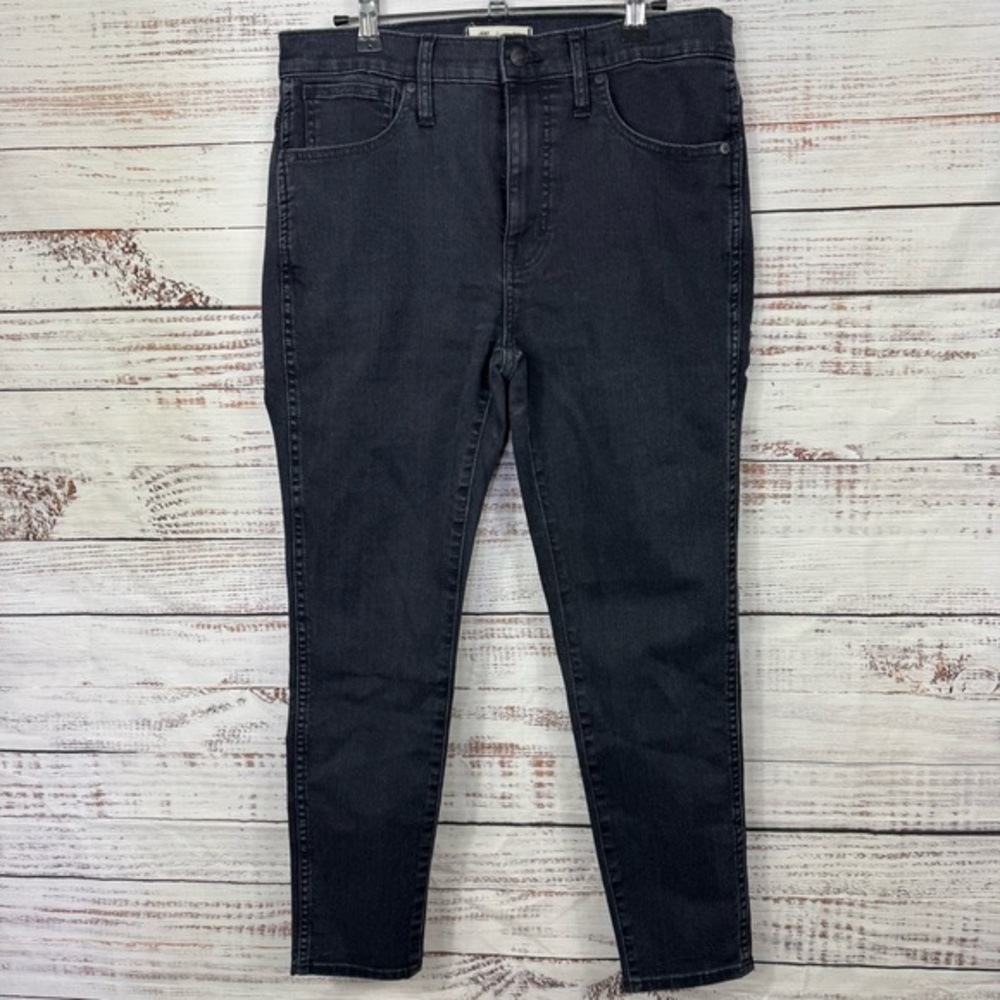 Madewell jeans 10” high‎ rise Faded black size 30p Ankle Jeans